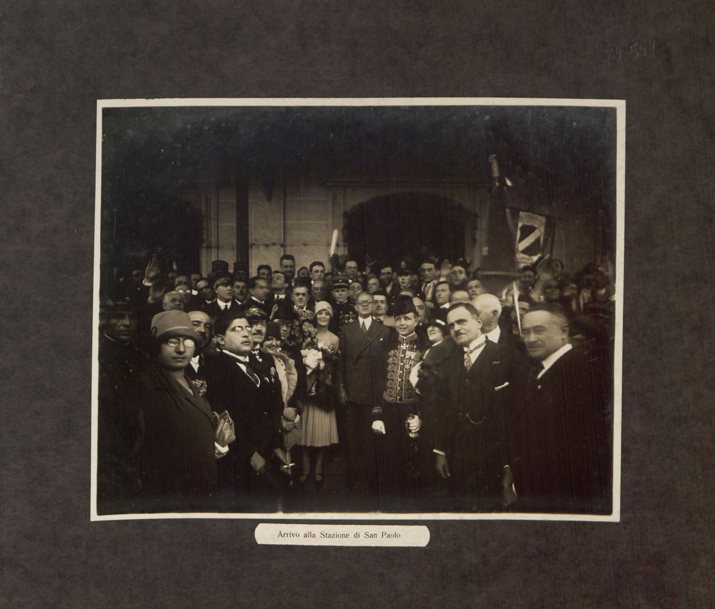 Visita dos embaixadores italianos a São Paulo, em 1928. Coleção Júlio Prestes. MIS